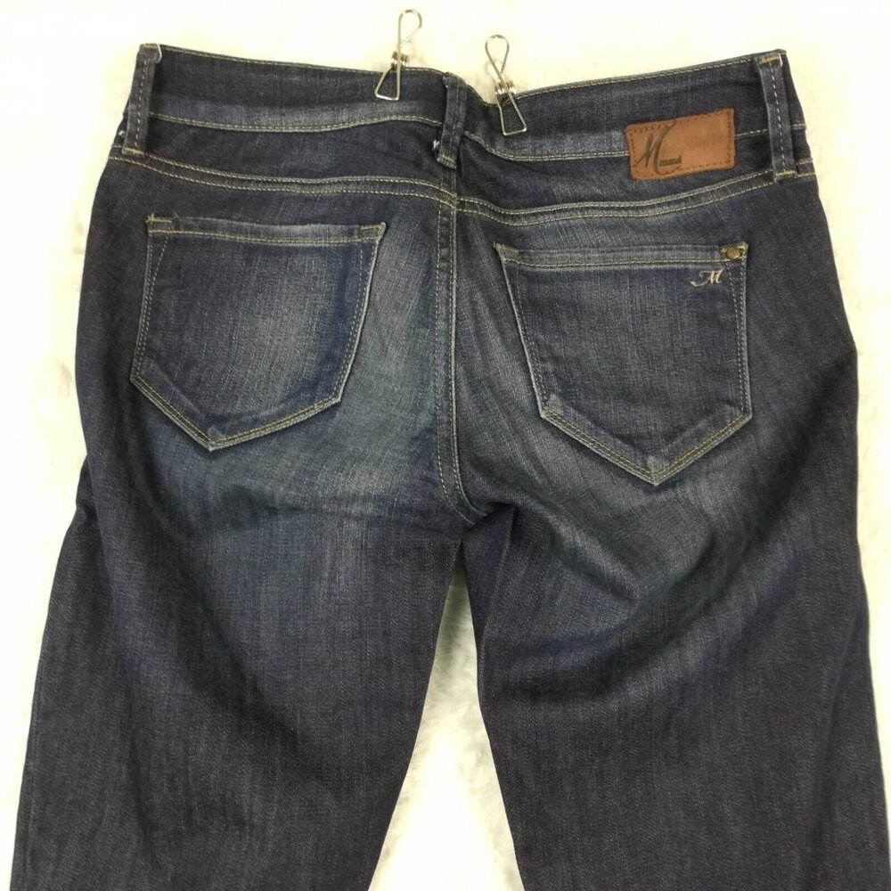 Mavi Womens Jeans Serena Super Skinny Blue Denim Dark Wash Ripped Stretch 28 - Picture 4 of 14